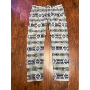 Chip Foster Women's Skinny Jeans Southwestern Boho Aztec Print Pants Size 25